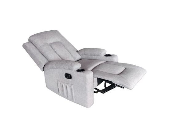 Πολυθρόνα relax Gessel pakoworld ύφασμα σε γκρι-μπεζ 80x90x98εκ - ΚΑΡΕΚΛΕΣ - ΠΟΛΥΘΡΟΝΕΣ ΕΣ. στο Milonadakis.gr