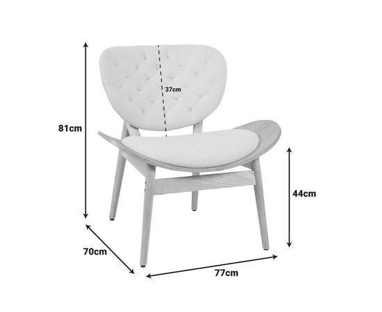 Πολυθρόνα Udalle pakoworld ξύλο σε φυσική απόχρωση με μπεζ ύφασμα 77x70x81εκ - ΚΑΡΕΚΛΕΣ - ΠΟΛΥΘΡΟΝΕΣ ΕΣ. στο Milonadakis.gr