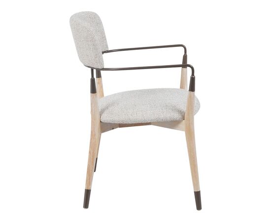 Πολυθρόνα Sentana pakoworld μέταλλο-ξύλο και ύφασμα σε μπεζ-καφέ απόχρωση 56.5x56x79εκ - ΚΑΡΕΚΛΕΣ - ΠΟΛΥΘΡΟΝΕΣ στο Milonadakis.gr