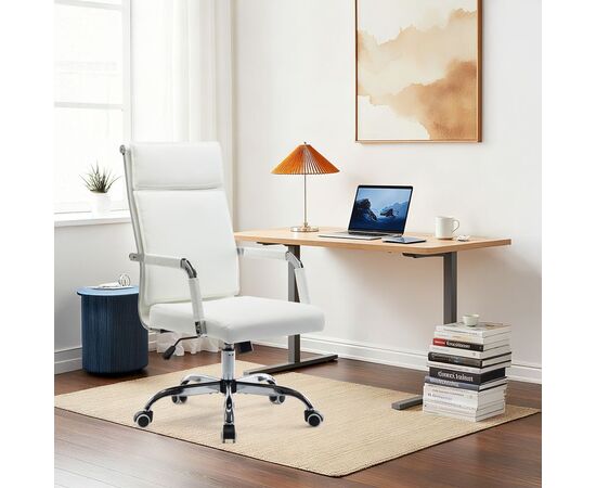 Καρέκλα γραφείου διευθυντη Mavel pakoworld PU λευκό 55x62x100-110εκ - ΚΑΡΕΚΛΕΣ ΓΡΑΦΕΙΟΥ στο Milonadakis.gr