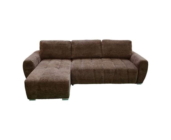 Γωνιακός αναστρέψιμος καναπές-κρεβάτι Vivad pakoworld ύφασμα σε απόχρωση σκούρο καφέ 275x164x91εκ - ΚΑΝΑΠΕΔΕΣ-ΣΑΛΟΝΙΑ στο Milonadakis.gr