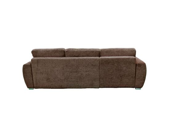 Γωνιακός αναστρέψιμος καναπές-κρεβάτι Vivad pakoworld ύφασμα σε απόχρωση σκούρο καφέ 275x164x91εκ - ΚΑΝΑΠΕΔΕΣ-ΣΑΛΟΝΙΑ στο Milonadakis.gr