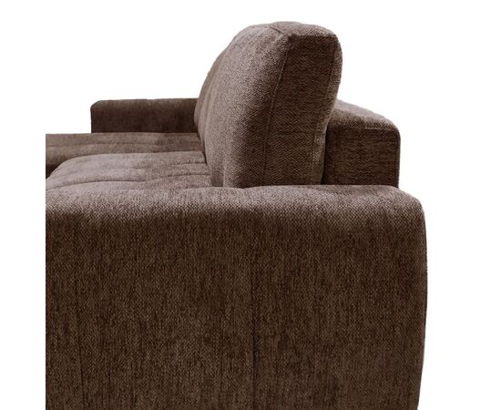 Γωνιακός αναστρέψιμος καναπές-κρεβάτι Vivad pakoworld ύφασμα σε απόχρωση σκούρο καφέ 275x164x91εκ - ΚΑΝΑΠΕΔΕΣ-ΣΑΛΟΝΙΑ στο Milonadakis.gr