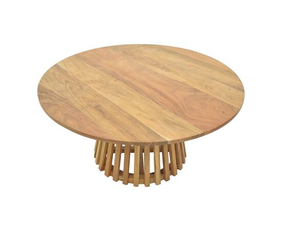 Τραπέζι σαλονιού Radiane pakoworld μασίφ ξύλο ακακίας σε φυσική απόχρωση Φ80x40εκ - ΤΡΑΠΕΖΑΚΙΑ ΣΑΛΟΝΙΟΥ στο Milonadakis.gr