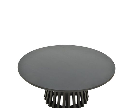 Τραπέζι σαλονιού Radiane pakoworld μασίφ ξύλο ακακίας σε μαύρη απόχρωση Φ80x40εκ - ΤΡΑΠΕΖΑΚΙΑ ΣΑΛΟΝΙΟΥ στο Milonadakis.gr