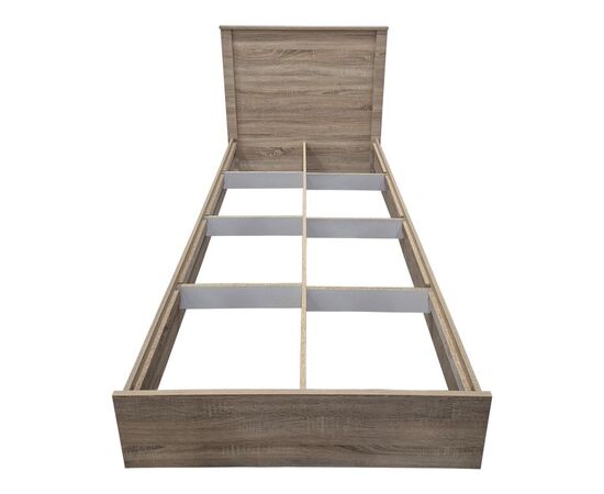 Κρεβάτι Athos pakoworld σε sonoma απόχρωση 90x190εκ - ΚΡΕΒΑΤΙΑ στο Milonadakis.gr