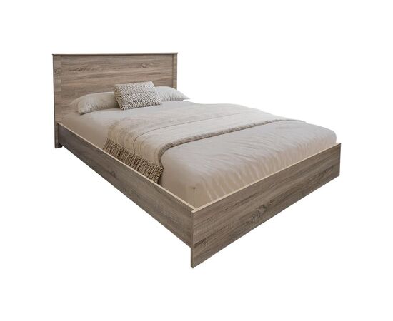 Κρεβάτι Athos pakoworld σε sonoma απόχρωση 140x200εκ - ΚΡΕΒΑΤΙΑ στο Milonadakis.gr