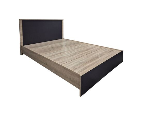 Κρεβάτι Athos pakoworld σε sonoma-ανθρακί απόχρωση 140x200εκ - ΚΡΕΒΑΤΙΑ στο Milonadakis.gr