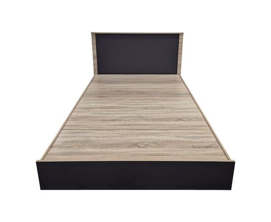 Κρεβάτι Athos pakoworld σε sonoma-ανθρακί απόχρωση 140x200εκ - ΚΡΕΒΑΤΙΑ στο Milonadakis.gr