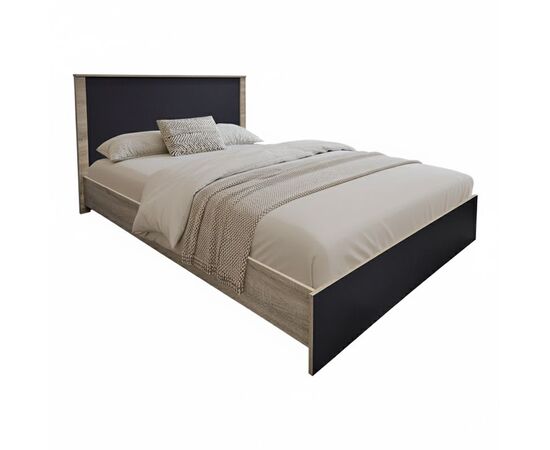 Κρεβάτι Athos pakoworld σε sonoma-ανθρακί απόχρωση 140x200εκ - ΚΡΕΒΑΤΙΑ στο Milonadakis.gr