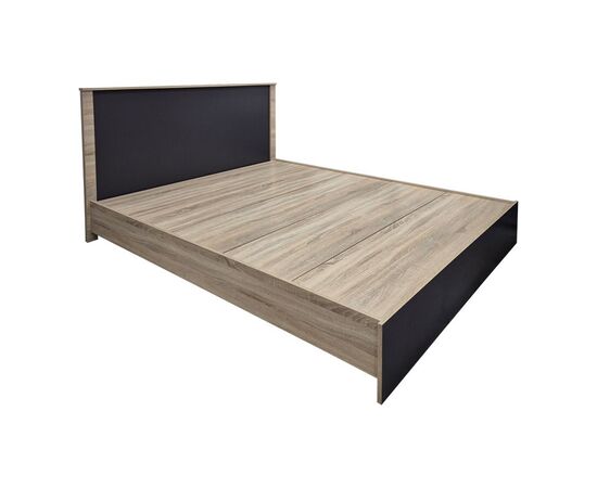 Κρεβάτι Athos pakoworld σε sonoma-ανθρακί απόχρωση 160x200εκ - ΚΡΕΒΑΤΙΑ στο Milonadakis.gr