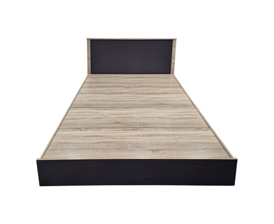 Κρεβάτι Athos pakoworld σε sonoma-ανθρακί απόχρωση 160x200εκ - ΚΡΕΒΑΤΙΑ στο Milonadakis.gr