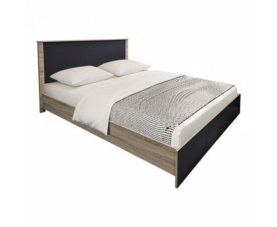 Κρεβάτι Athos pakoworld σε sonoma-ανθρακί απόχρωση 160x200εκ - ΚΡΕΒΑΤΙΑ στο Milonadakis.gr