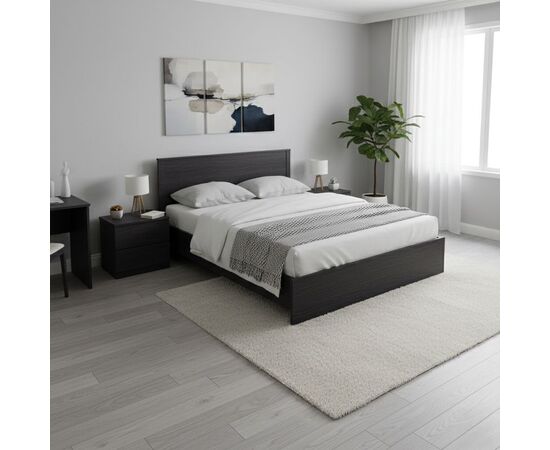 Κρεβάτι Athos pakoworld σε wenge απόχρωση 160x200εκ - ΚΡΕΒΑΤΙΑ στο Milonadakis.gr