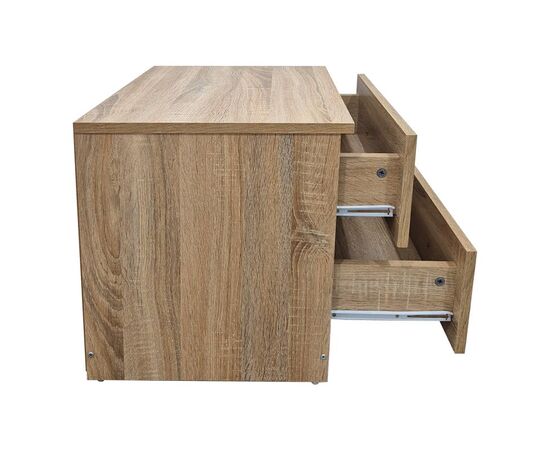 Κομοδίνο Athos pakoworld σε sonoma απόχρωση 48x40x41.5εκ - ΚΟΜΟΔΙΝΑ στο Milonadakis.gr