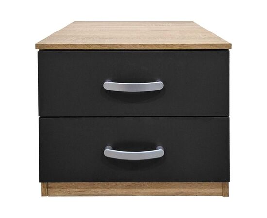 Κομοδίνο Athos pakoworld σε sonoma-ανθρακί απόχρωση 48x40x41.5εκ - ΚΟΜΟΔΙΝΑ στο Milonadakis.gr