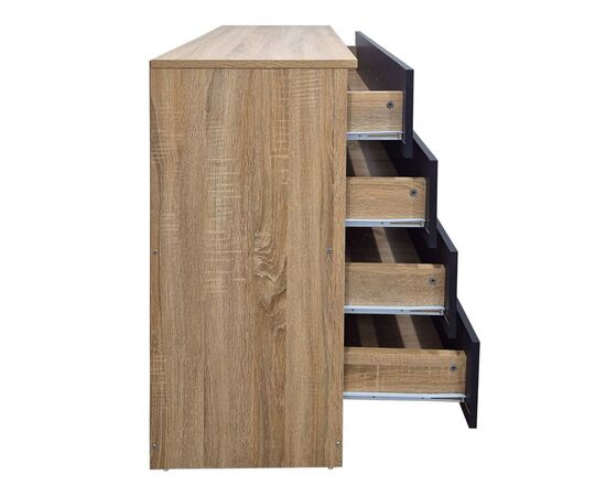 Συρταριέρα Athos pakoworld σε sonoma-ανθρακί απόχρωση 80x40x79εκ - ΣΥΡΤΑΡΙΕΡΕΣ - ΤΟΥΑΛΕΤΕΣ στο Milonadakis.gr