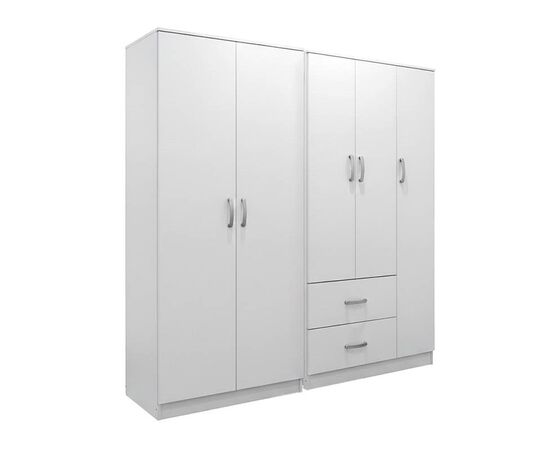 Ντουλάπα πεντάφυλλη Lego I pakoworld λευκή 170x42x180εκ - ΝΤΟΥΛΑΠΕΣ στο Milonadakis.gr