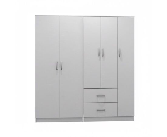 Ντουλάπα πεντάφυλλη Lego I pakoworld λευκή 170x42x180εκ - ΝΤΟΥΛΑΠΕΣ στο Milonadakis.gr