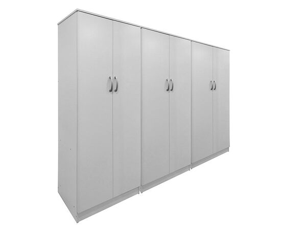 Ντουλάπα εξάφυλλη Lego ΙΙ pakoworld λευκή 240x42x180εκ - ΝΤΟΥΛΑΠΕΣ στο Milonadakis.gr