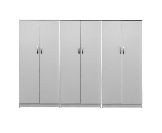 Ντουλάπα εξάφυλλη Lego ΙΙ pakoworld λευκή 240x42x180εκ - ΝΤΟΥΛΑΠΕΣ στο Milonadakis.gr