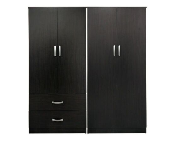 Ντουλάπα τετράφυλλη Lego pakoworld wenge 160x42x180εκ - ΝΤΟΥΛΑΠΕΣ στο Milonadakis.gr