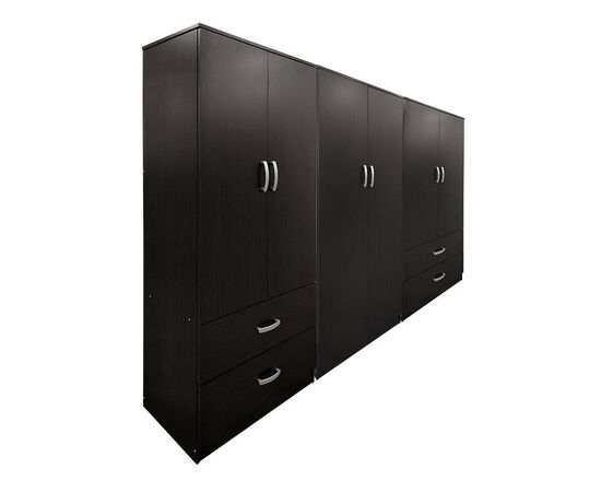 Ντουλάπα τετράφυλλη Lego pakoworld wenge 240x42x180εκ - ΝΤΟΥΛΑΠΕΣ στο Milonadakis.gr