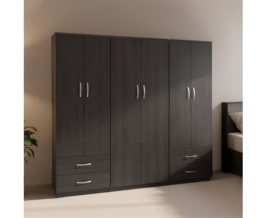 Ντουλάπα τετράφυλλη Lego pakoworld wenge 240x42x180εκ - ΝΤΟΥΛΑΠΕΣ στο Milonadakis.gr