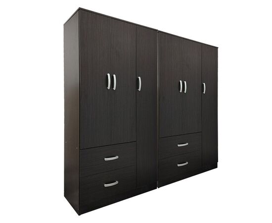 Ντουλάπα εξάφυλλη Lego pakoworld wenge 180x42x180εκ - ΝΤΟΥΛΑΠΕΣ στο Milonadakis.gr