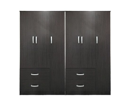 Ντουλάπα εξάφυλλη Lego pakoworld wenge 180x42x180εκ - ΝΤΟΥΛΑΠΕΣ στο Milonadakis.gr