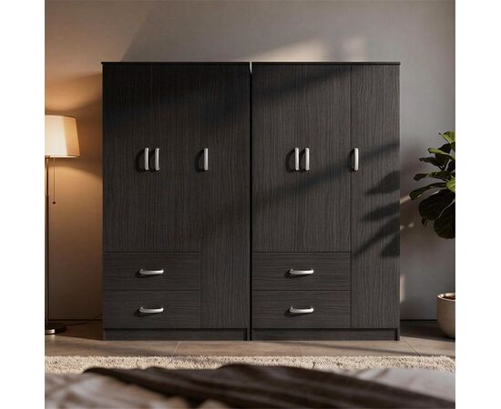 Ντουλάπα εξάφυλλη Lego pakoworld wenge 180x42x180εκ - ΝΤΟΥΛΑΠΕΣ στο Milonadakis.gr