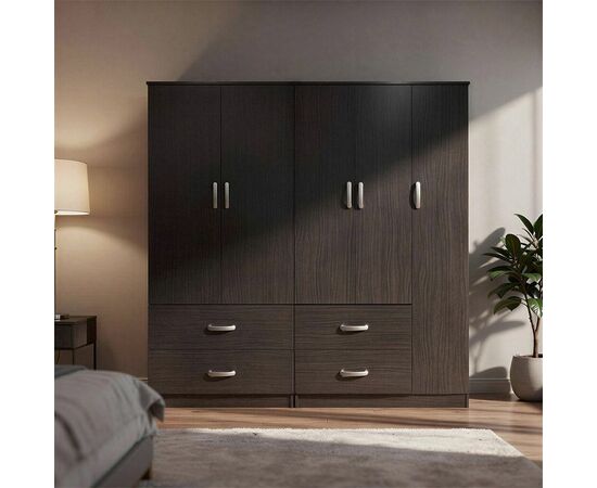 Ντουλάπα πεντάφυλλη Lego pakoworld wenge 170x42x180εκ - ΝΤΟΥΛΑΠΕΣ στο Milonadakis.gr