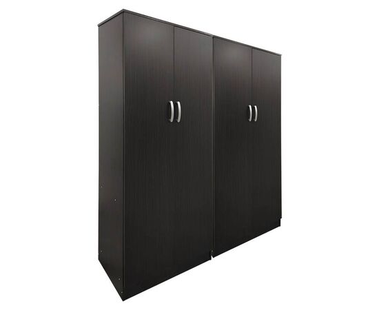 Ντουλάπα τετράφυλλη Lego Ι pakoworld wenge 160x42x180εκ - ΝΤΟΥΛΑΠΕΣ στο Milonadakis.gr