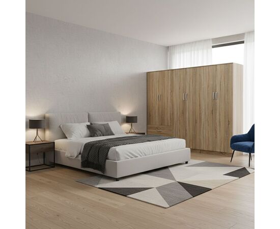 Ντουλάπα εξάφυλλη Lego I pakoworld sonoma 240x42x180εκ - ΝΤΟΥΛΑΠΕΣ στο Milonadakis.gr