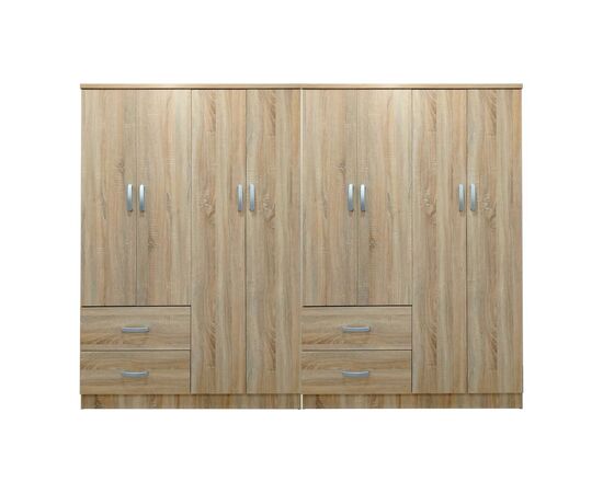 Ντουλάπα οχτάφυλλη Lego pakoworld sonoma 241x42x181εκ - ΝΤΟΥΛΑΠΕΣ στο Milonadakis.gr