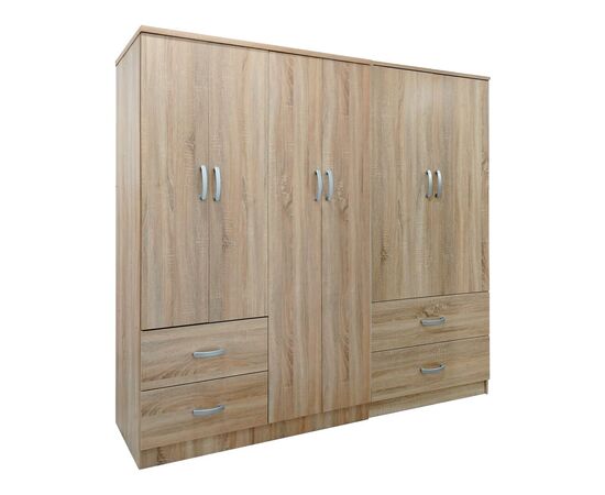 Ντουλάπα εξάφυλλη Lego pakoworld Sonoma 200.5x42x180εκ - ΝΤΟΥΛΑΠΕΣ στο Milonadakis.gr