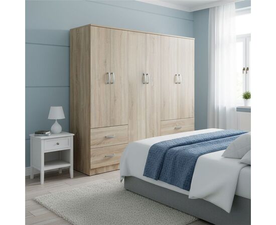 Ντουλάπα εξάφυλλη Lego pakoworld Sonoma 200.5x42x180εκ - ΝΤΟΥΛΑΠΕΣ στο Milonadakis.gr