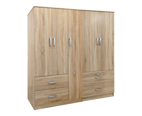 Ντουλάπα πεντάφυλλη Lego pakoworld sonoma 170x42x180εκ - ΝΤΟΥΛΑΠΕΣ στο Milonadakis.gr