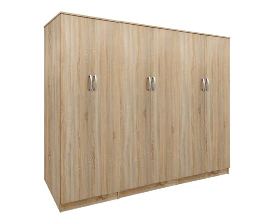 Ντουλάπα εξάφυλλη Lego ΙΙ pakoworld sonoma 240x42x180εκ - ΝΤΟΥΛΑΠΕΣ στο Milonadakis.gr