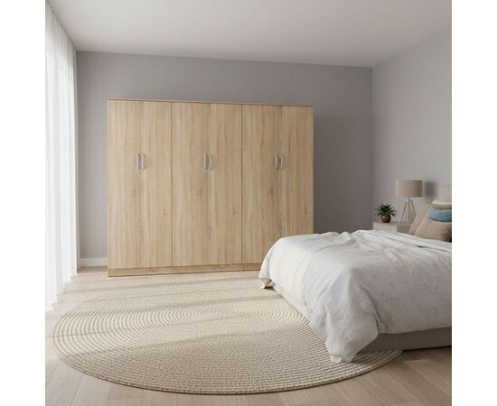 Ντουλάπα εξάφυλλη Lego ΙΙ pakoworld sonoma 240x42x180εκ - ΝΤΟΥΛΑΠΕΣ στο Milonadakis.gr