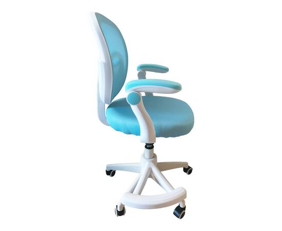 Καρέκλα γραφείου παδική Bernu pakoworld ύφασμα mesh σε σιελ απόχρωση 47x56x80-90εκ - ΚΑΡΕΚΛΕΣ ΓΡΑΦΕΙΟΥ στο Milonadakis.gr