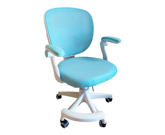 Καρέκλα γραφείου παδική Bernu pakoworld ύφασμα mesh σε σιελ απόχρωση 47x56x80-90εκ - ΚΑΡΕΚΛΕΣ ΓΡΑΦΕΙΟΥ στο Milonadakis.gr