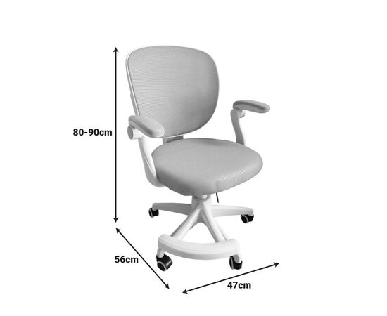 Καρέκλα γραφείου παδική Bernu pakoworld ύφασμα mesh σε ροζ απόχρωση 47x56x80-90εκ - ΚΑΡΕΚΛΕΣ ΓΡΑΦΕΙΟΥ στο Milonadakis.gr