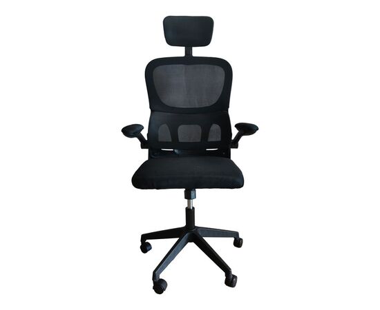 Καρέκλα γραφείου Recko pakoworld ύφασμα mesh σε μαύρη απόχρωση 56x62x116-125εκ - ΚΑΡΕΚΛΕΣ ΓΡΑΦΕΙΟΥ στο Milonadakis.gr