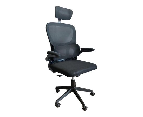 Καρέκλα γραφείου Recko pakoworld ύφασμα mesh σε μαύρη απόχρωση 56x62x116-125εκ - ΚΑΡΕΚΛΕΣ ΓΡΑΦΕΙΟΥ στο Milonadakis.gr