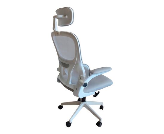 Καρέκλα γραφείου Recko pakoworld ύφασμα mesh σε γκρι απόχρωση 56x62x116-125εκ - ΚΑΡΕΚΛΕΣ ΓΡΑΦΕΙΟΥ στο Milonadakis.gr