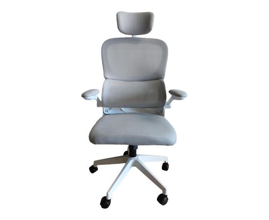 Καρέκλα γραφείου Recko pakoworld ύφασμα mesh σε γκρι απόχρωση 56x62x116-125εκ - ΚΑΡΕΚΛΕΣ ΓΡΑΦΕΙΟΥ στο Milonadakis.gr