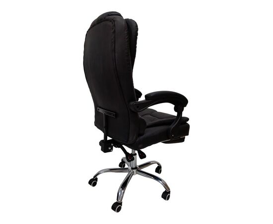 Καρέκλα γραφείου διευθυντή με υποπόδιο Worko pakoworld pu σε μαύρη απόχρωση 66x62x113-121εκ - ΚΑΡΕΚΛΕΣ ΓΡΑΦΕΙΟΥ στο Milonadakis.gr