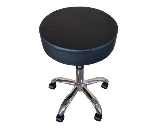 Σκαμπό γραφείου-εργασίας τροχήλατο Tebere pakoworld pu σε μαύρη απόχρωση 35x35x45-57εκ - ΚΑΡΕΚΛΕΣ ΓΡΑΦΕΙΟΥ στο Milonadakis.gr