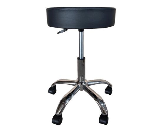 Σκαμπό γραφείου-εργασίας τροχήλατο Tebere pakoworld pu σε μαύρη απόχρωση 35x35x45-57εκ - ΚΑΡΕΚΛΕΣ ΓΡΑΦΕΙΟΥ στο Milonadakis.gr